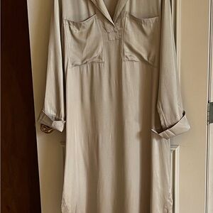 H&M Cream Midi Dress